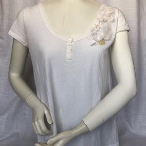 J.Crew short sleeve top with embellishment size S NWOT